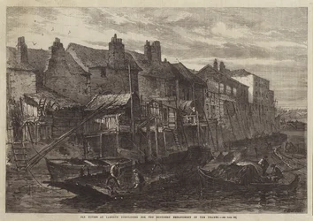 Vecchie case a Lambeth demolite per l