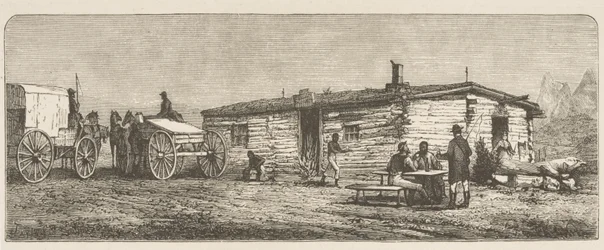 Vecchia stazione postale vicino a Denver