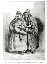 Vecchia Sarah, la famosa suonatrice di organetto, c.1840