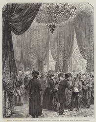 Apertura della Mostra Coloniale e Indiana a South Kensington, in attesa dell