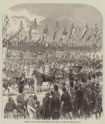 Inaugurazione del Victoria Embankment da parte del Principe di Galles e della Principessa Louisa