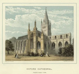 Cattedrale di Oxford, vista nord-ovest