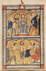 Pagina di un salterio, c.1270