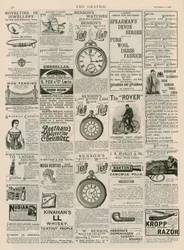 Pagina pubblicitaria da The Graphic, 22 settembre 1888