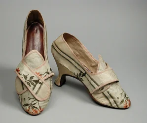 Paio di scarpe da donna, c.1780