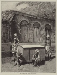 Palanquin e portatori