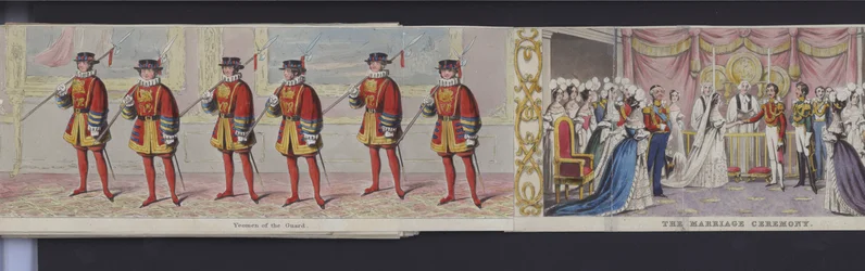 Parte del panorama del matrimonio della regina Vittoria, c.1840