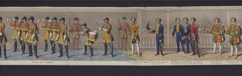 Parte del panorama del matrimonio della regina Vittoria, c.1840