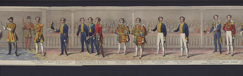 Parte del panorama del matrimonio della regina Vittoria, c.1840