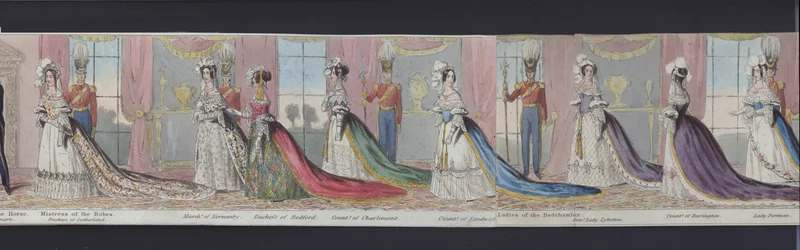 Parte del panorama del matrimonio della Regina Vittoria, c.1840