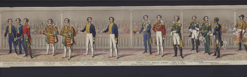 Parte del panorama del matrimonio della Regina Vittoria, c.1840
