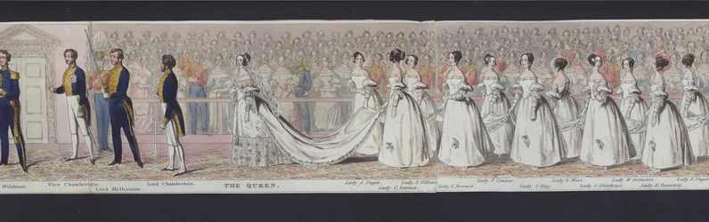 Parte del panorama del matrimonio della regina Vittoria, c.1840