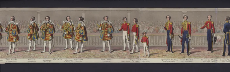 Parte del panorama del matrimonio della Regina Vittoria, c.1840