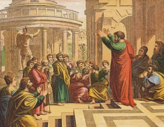 Paolo che predica ad Atene