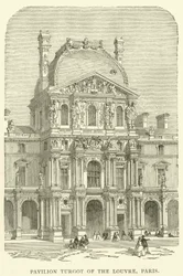 Padiglione Turgot del Louvre, Parigi (incisione)