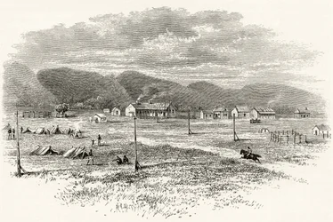 Peake Overland Telegraph Station, South Australia, c.1880, da 