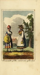 Donne contadine dei dintorni di Baden, Germania