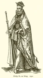 Filippo II come Re. 1590