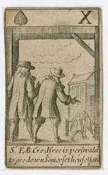 Carta da gioco "Trama papale" (incisione)
