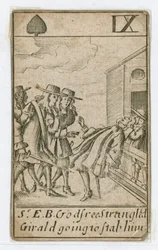 Carta da gioco "Trama papale" (incisione)