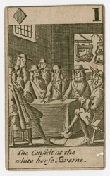 Carta da gioco del complotto papista