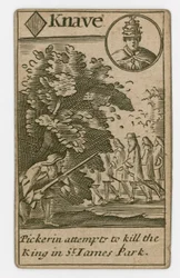 Carta da gioco del complotto papista