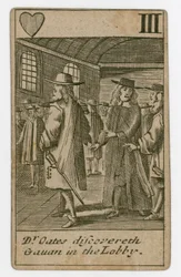 Carta da gioco del complotto papista