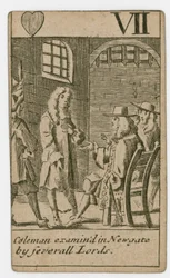 Carta da gioco del complotto papista
