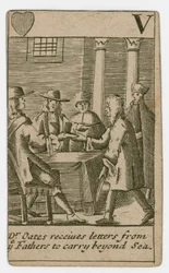 Carta da gioco del complotto papista