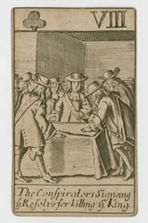 Carta da gioco del complotto papista