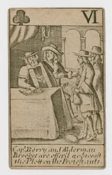 Carta da gioco del complotto papista