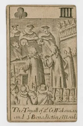 Carta da gioco del complotto papista