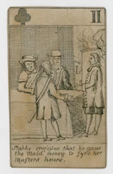 Carta da gioco del complotto papista