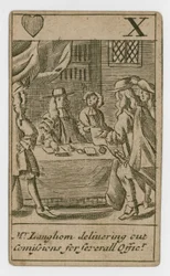 Carta da gioco del complotto papista