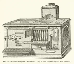 Cucina portatile o Kitchener, di Wilson Engineering Company; Londra