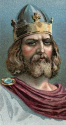 Ritratto di Alfredo il Grande (849-899), Re del Wessex - Dalla serie 