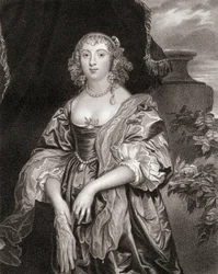 Ritratto di Anne Carre, Contessa di Bedford, da Lodges British Portraits, 1823