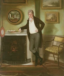 Ritratto di George Henckell nel suo studio, c.1800