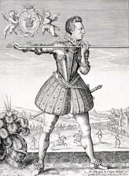 Ritratto di Enrico, Principe di Galles (1594-1612) inciso da Simon de Passe (1595-1647) 1612