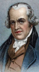 Ritratto di James Watt (1736-1819), ingegnere scozzese - Dalla serie "Leaders of Men" - Cromolitografia - Scuola Inglese, XX secolo