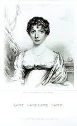 Ritratto di Lady Caroline Lamb (1785-1828) inciso da Henry Meyer
