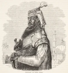 Ritratto di Nana Sahib, illustrazione da Cassells Illustrated History of England