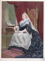 Ritratto della Regina Vittoria (1819-1901) al tempo del suo Giubileo d