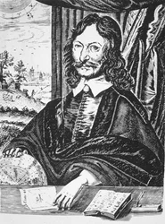 Ritratto di William Lilly (1602-81), dal suo Christian Astrology, Londra 1647, illustrato in Storia della Magia, pubblicato alla fine del XIX secolo