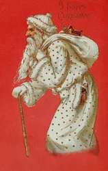 Cartolina raffigurante Babbo Natale, c.1900