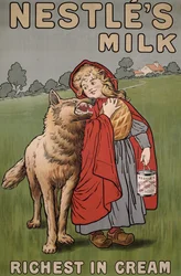 Poster pubblicitario del latte Nestlé, 1900