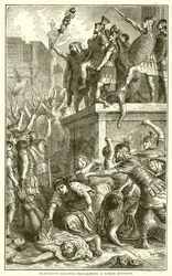 Soldati Pretoriani che Proclamano un Imperatore Romano