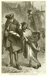 Presentazione del Memoriale della Legione a Harley, 1701