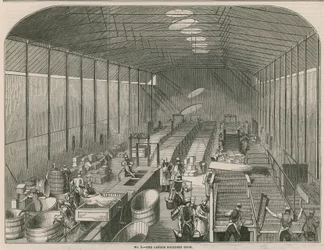 Opere della Prices Patent Candle Company; La stanza per la modellatura delle candele