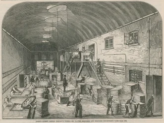 Lavori della Prices Patent Candle Company; Il reparto di spalmatura e spogliatura